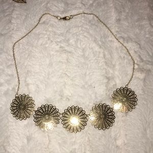 gold statement necklace